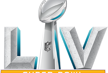 The Super Bowl 55 logo